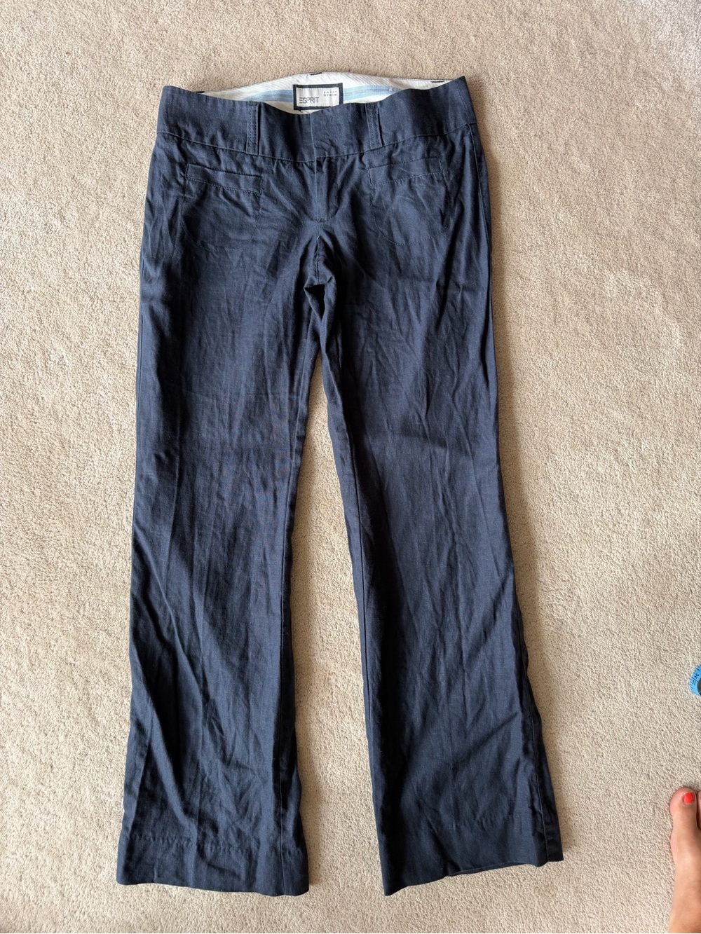 Esprit Navy Linen Dress Pants
